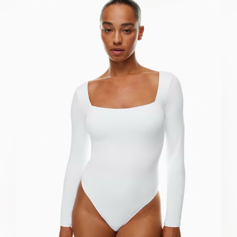 White Long Sleeve Bodysuit